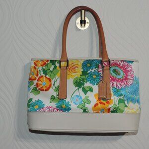 COACH Hampton Satchel Rare Vintage Floral Print 1 owner